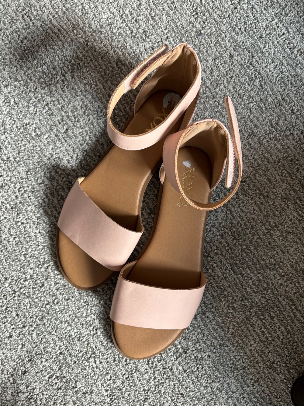 Women's Ankle-Strap Sandals in Nude - Never Worn